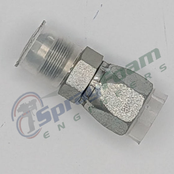 A side swivel fitting, #5 JIC, Fusion FX, Graco Part 127597