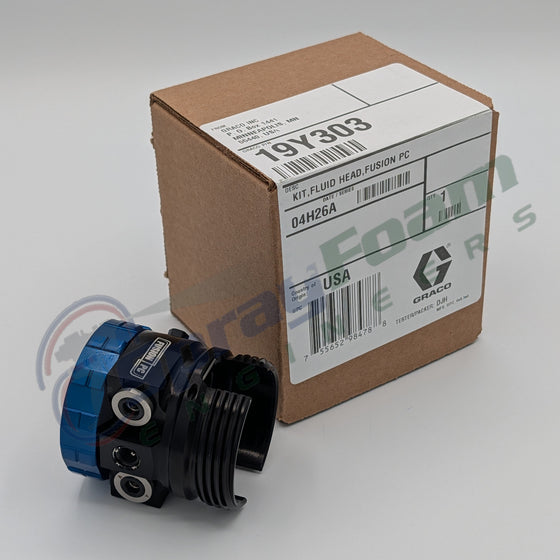 Complete Fluid housing for Fusion PC, Graco Part 19Y303