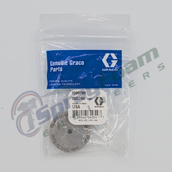 Front Round Air Cap with O-Ring, Fusion FX, Graco Part 2000788