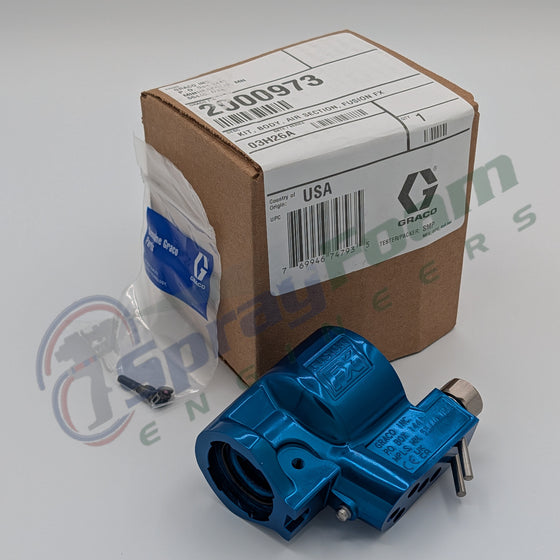 Fusion FX gun body, air section assembly, Graco Part 2000973