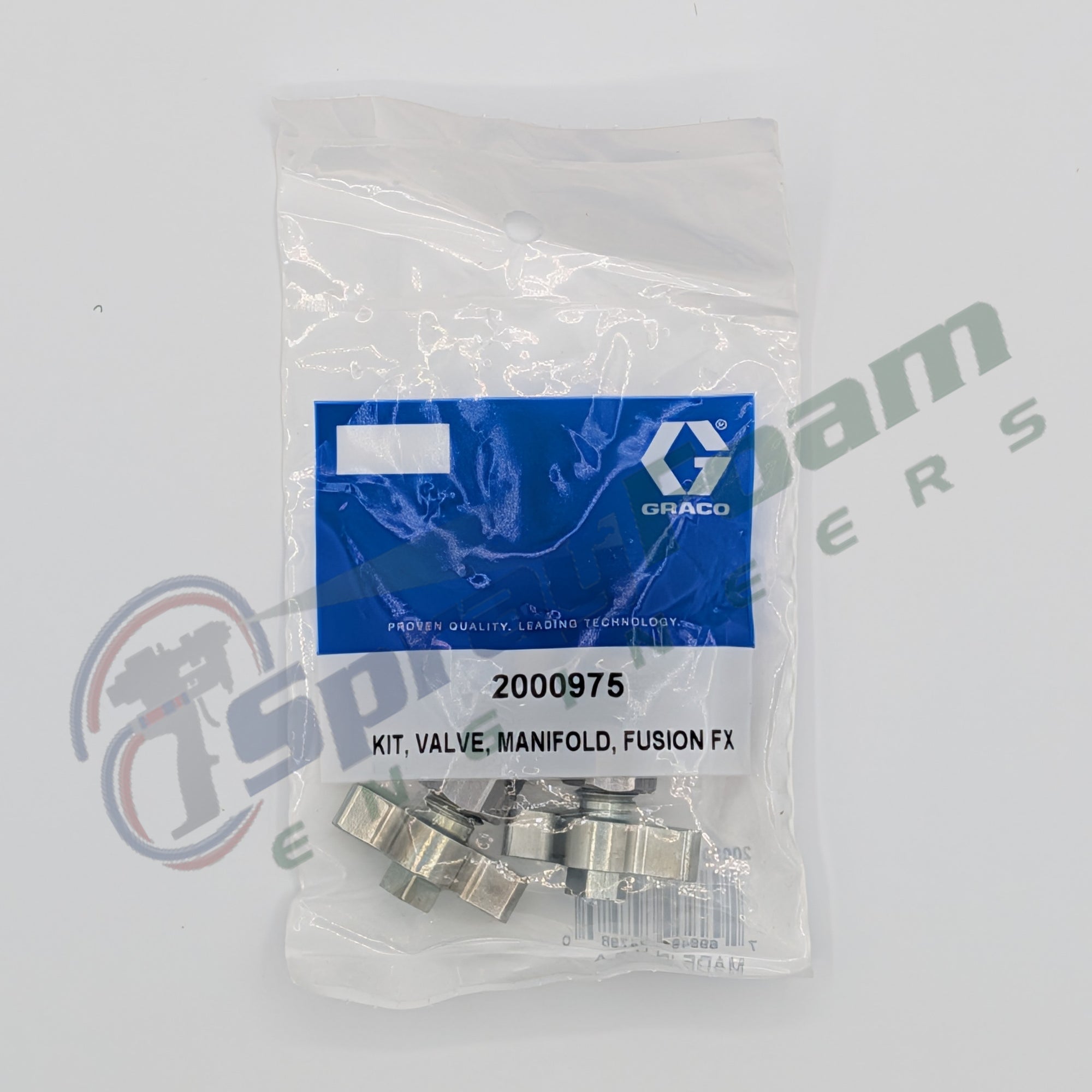 Fusion FX fluid manifold valve kit, Graco Part 2000975