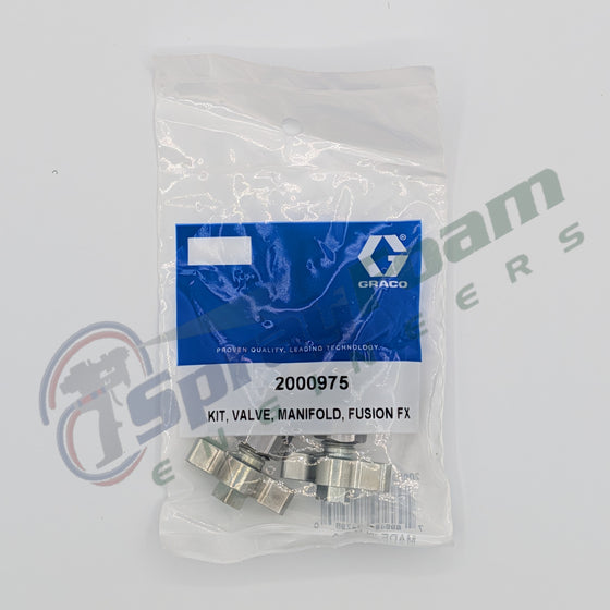 Fusion FX fluid manifold valve kit, Graco Part 2000975