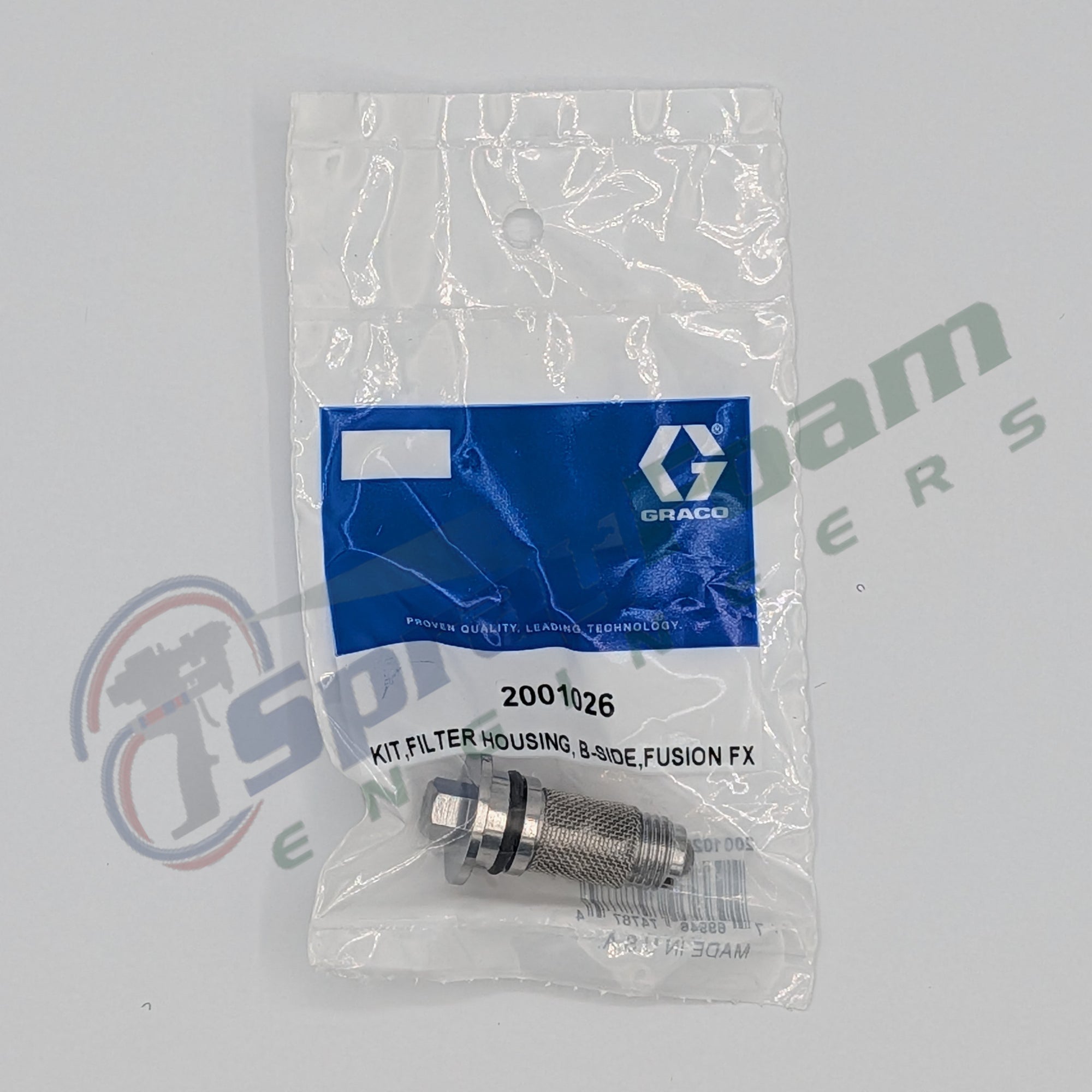 Fusion FX resin filter kit, B-side housing, Graco Part 2001026
