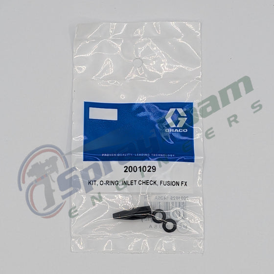Fusion FX cartridge inlet check o-ring kit, Graco Part 2001029