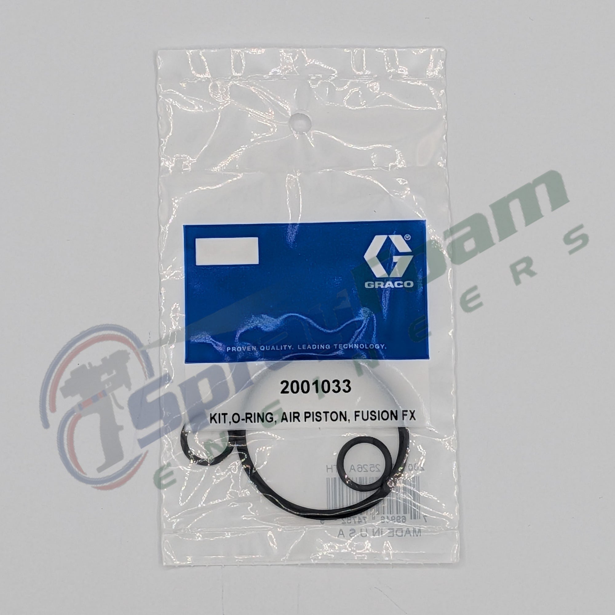 Fusion FX air piston o-ring kit, Graco Part 2001033