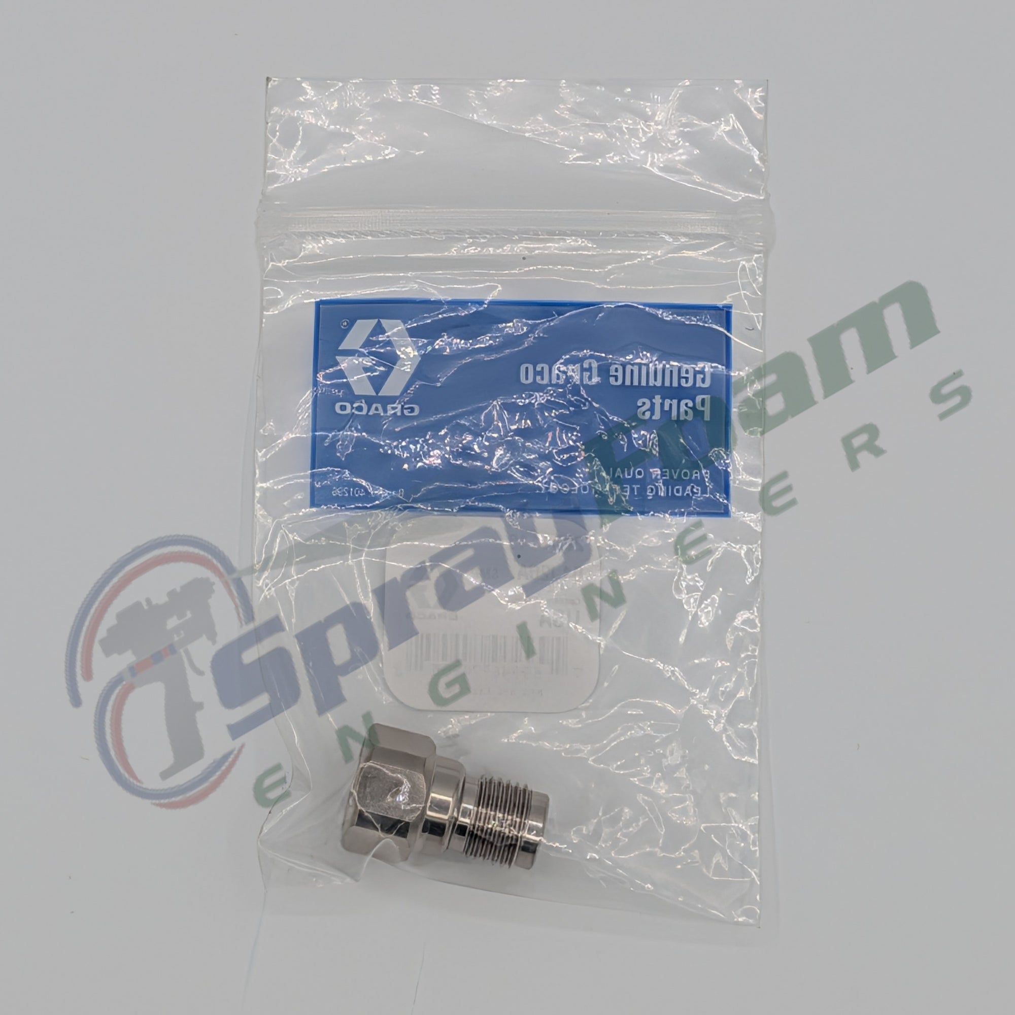 Fusion FX air valve fitting adapter, Graco Part 2001148