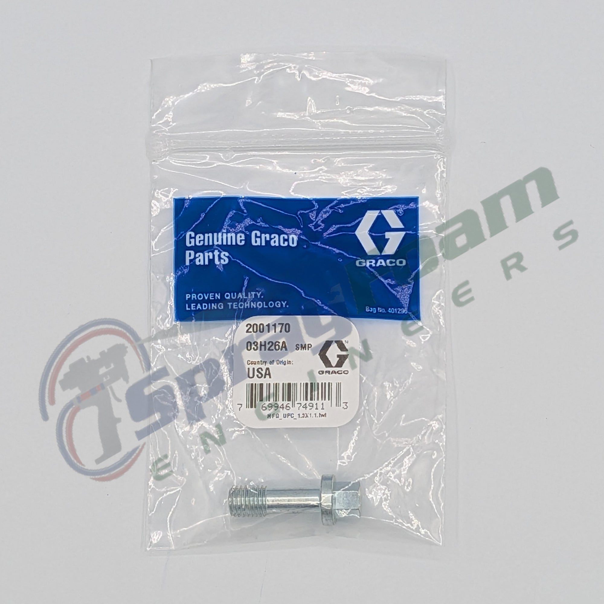 Manifold Bolt Kit for Fusion FX Spray Guns, Graco Part 2001170