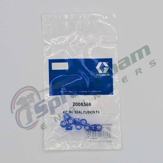 Fusion FX Mix Chamber Seal Kit, 10 Pack, Graco Part 2005366