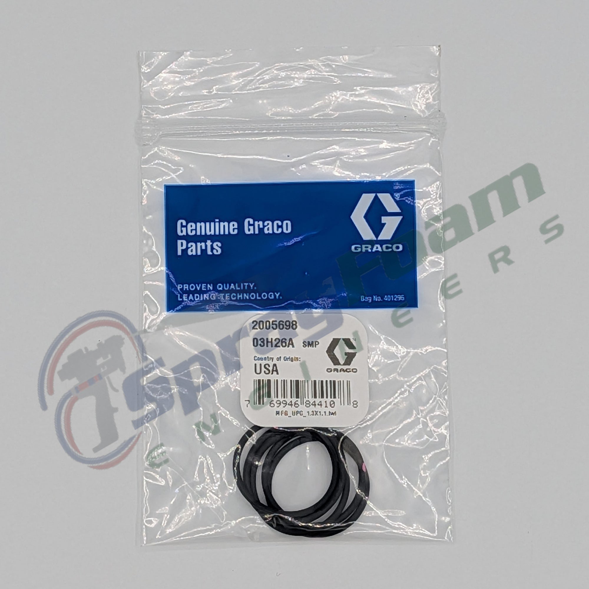 Fusion FX O-Ring Kit, #020, 5 Pack, Graco Part 2005698