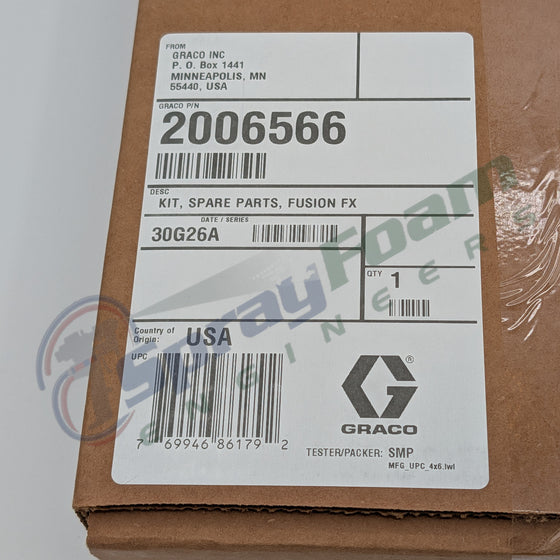 Fusion FX Spare Parts Kit, Refillable Case, Graco Part 2006566