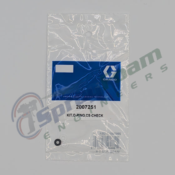 Fusion FX CS Check O-Ring Seal Kit, Graco Part 2007251