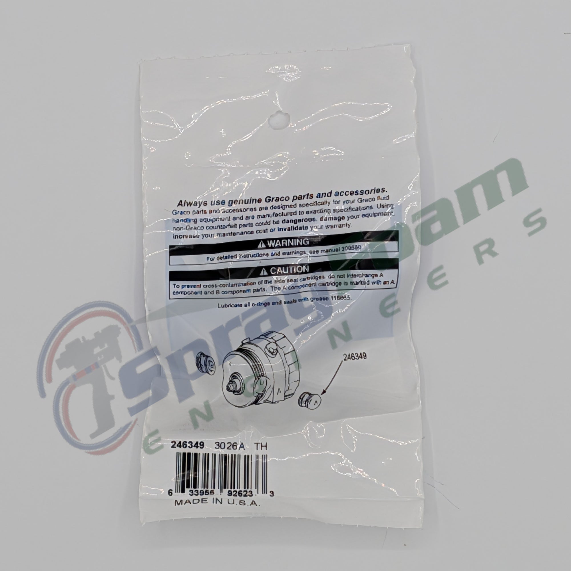 Fusion AP A-Side Seal Cartridge, SST, Graco Part 246349