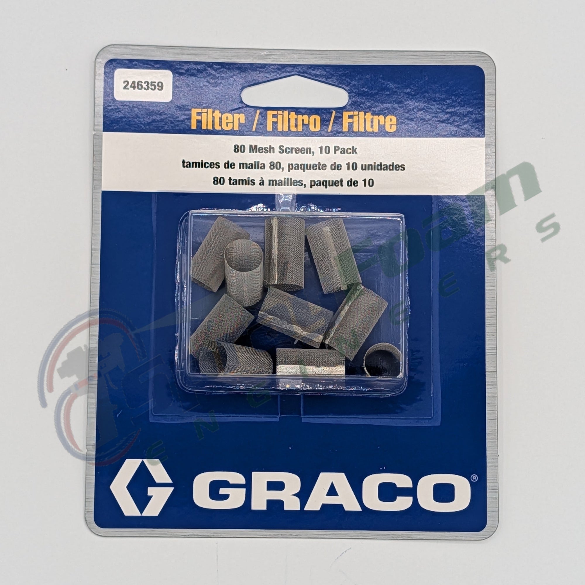 Screen, 80 mesh for Fusion AP and Fusion PC, Graco Part 246359