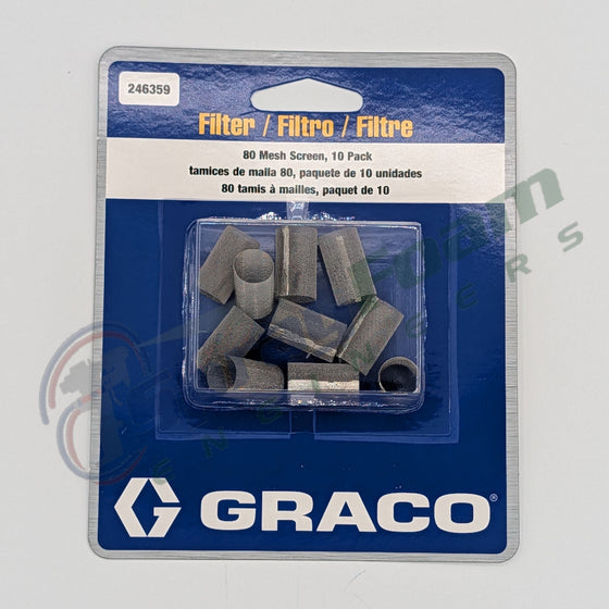 Screen, 80 mesh for Fusion AP and Fusion PC, Graco Part 246359