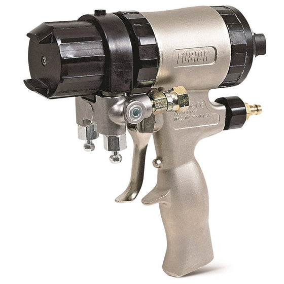 Fusion Mechanical Purge DI Gun, 0.024 in (0.61 mm) Orifice Size, 0.029 in (0.74 mm) Impingement Port, & 8-10 in (203-254 mm) Flat Pattern Size, Graco Part 247065