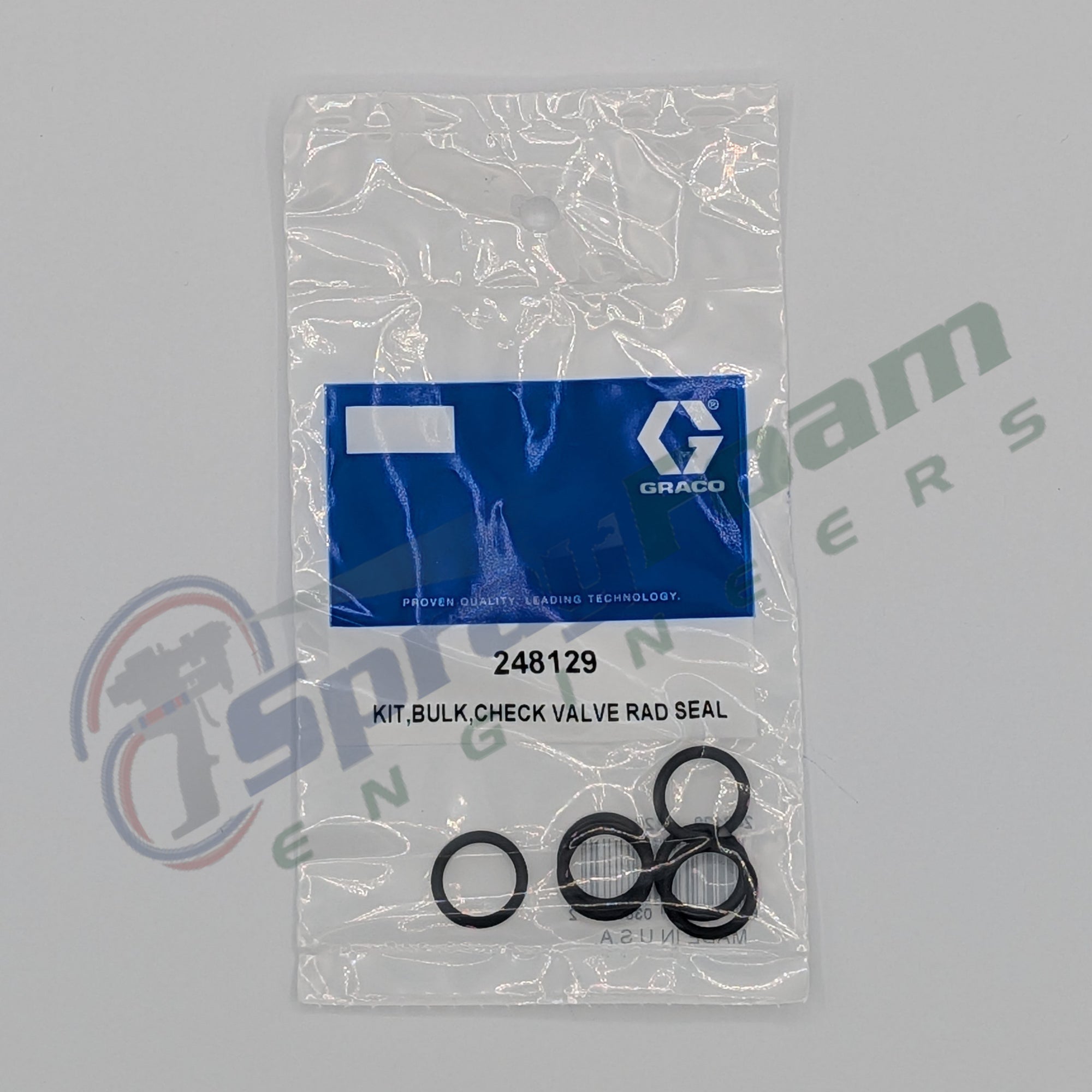 Check valve housing O-ring kit, Fusion AP/PC, Graco Part 248129