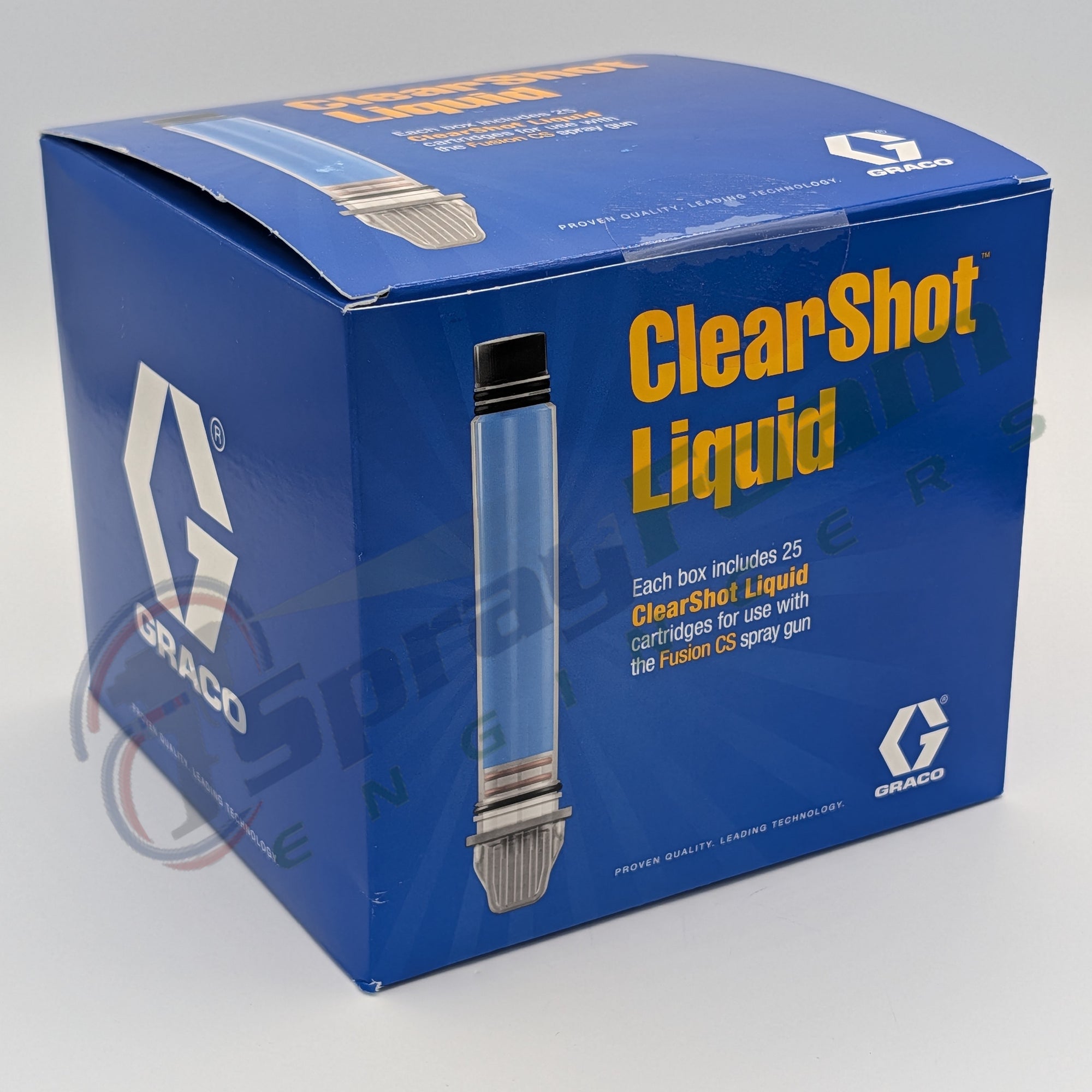 ClearShot liquid cartridges, 25 pack, Fusion FX, Graco Part 256385