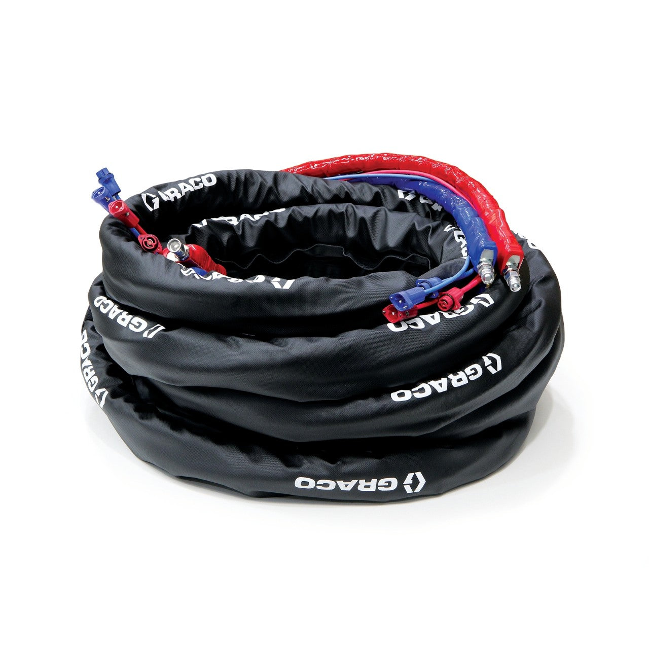 Xcelerator 50 ft  x 3/8 in Internal Heated Hose, 3500 psi, RTD, Xtreme-Wrap, Reactor 3, Graco Part 25P537