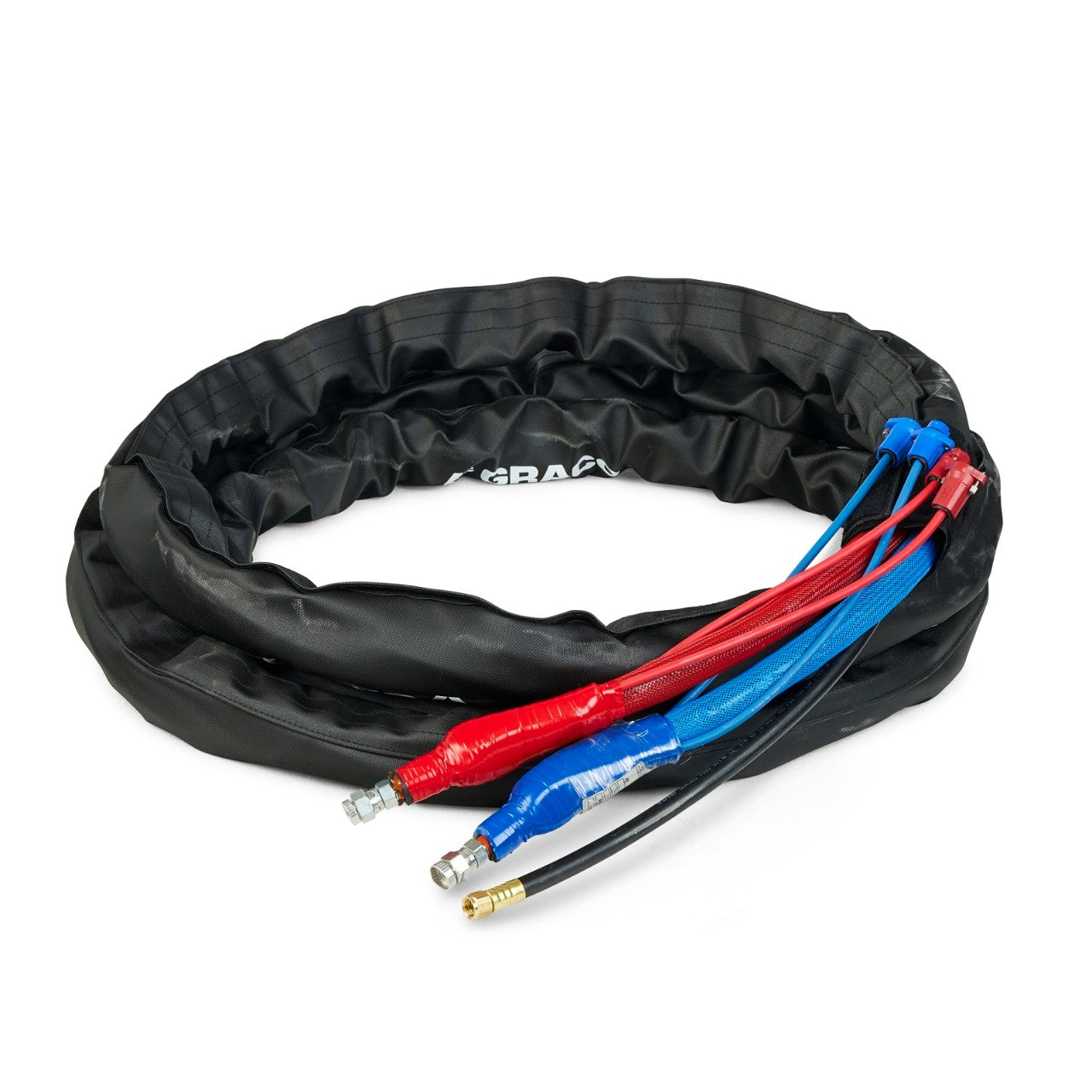 Xcelerator 20 ft x 1/4 in  High Flex Whip Hose, 3500 psi, Without Cable, Xtreme-Wrap, Reactor 3, Graco Part 25P778