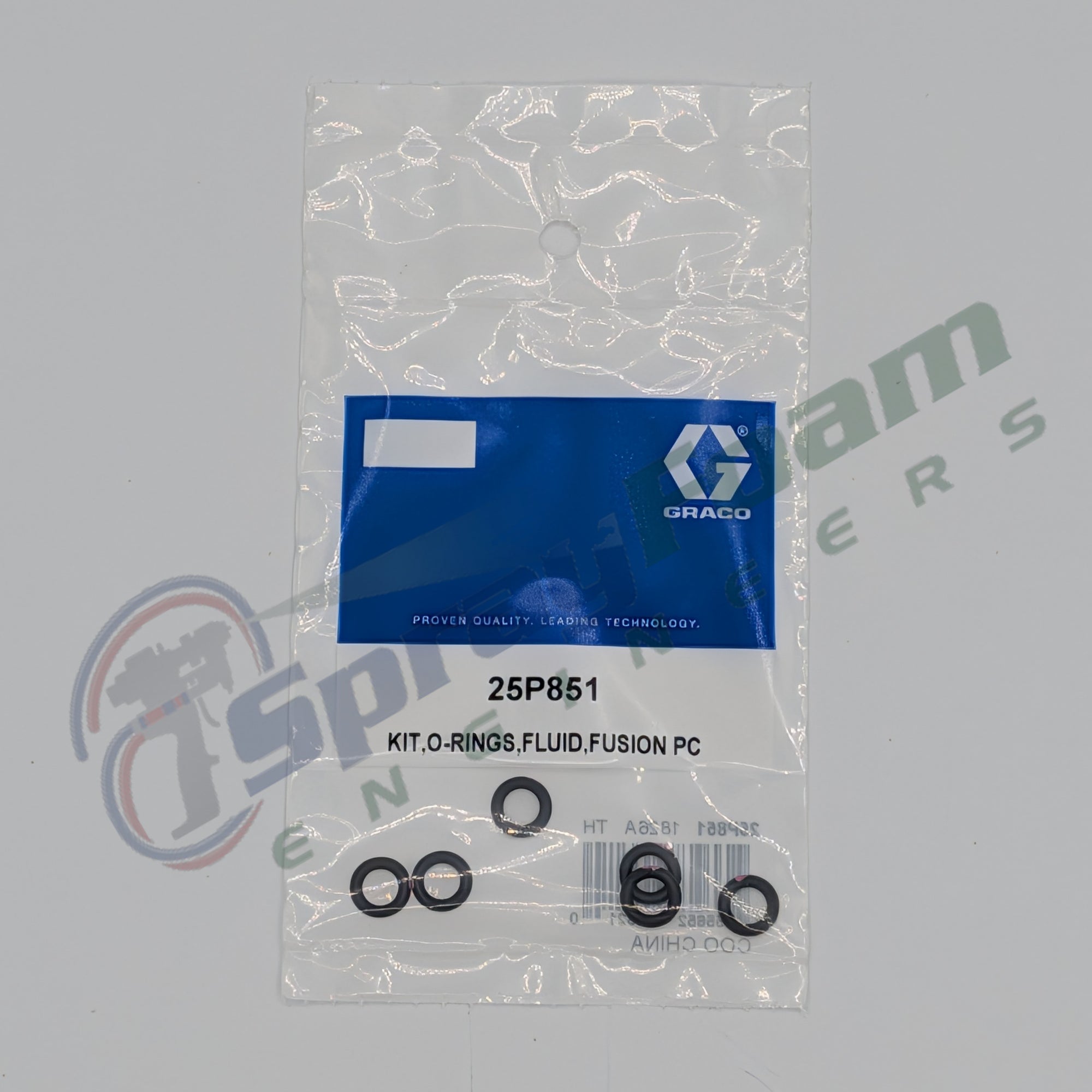 ProConnect fluid O-ring kit for Fusion PC, Graco Part 25P851