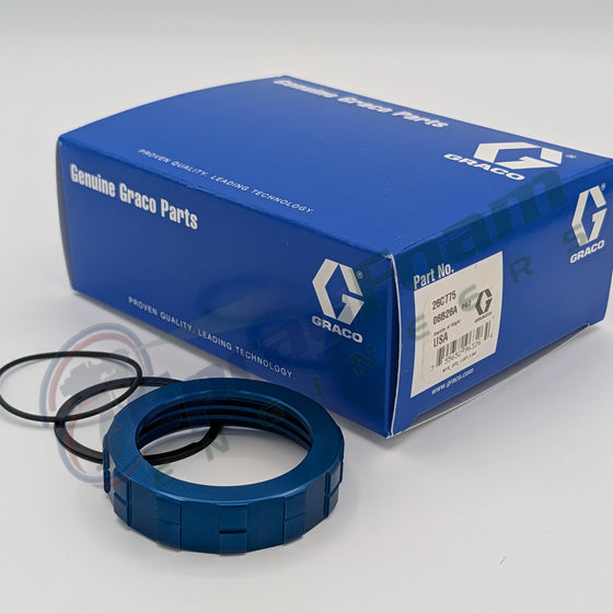 Fusion PC Lock Ring, Blue Middle Ring, Graco Part 26C775