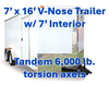 Graco A25 spray foam rig with Graco AP Fusion gun, 14 kW gas generator, and 7'x16' trailer