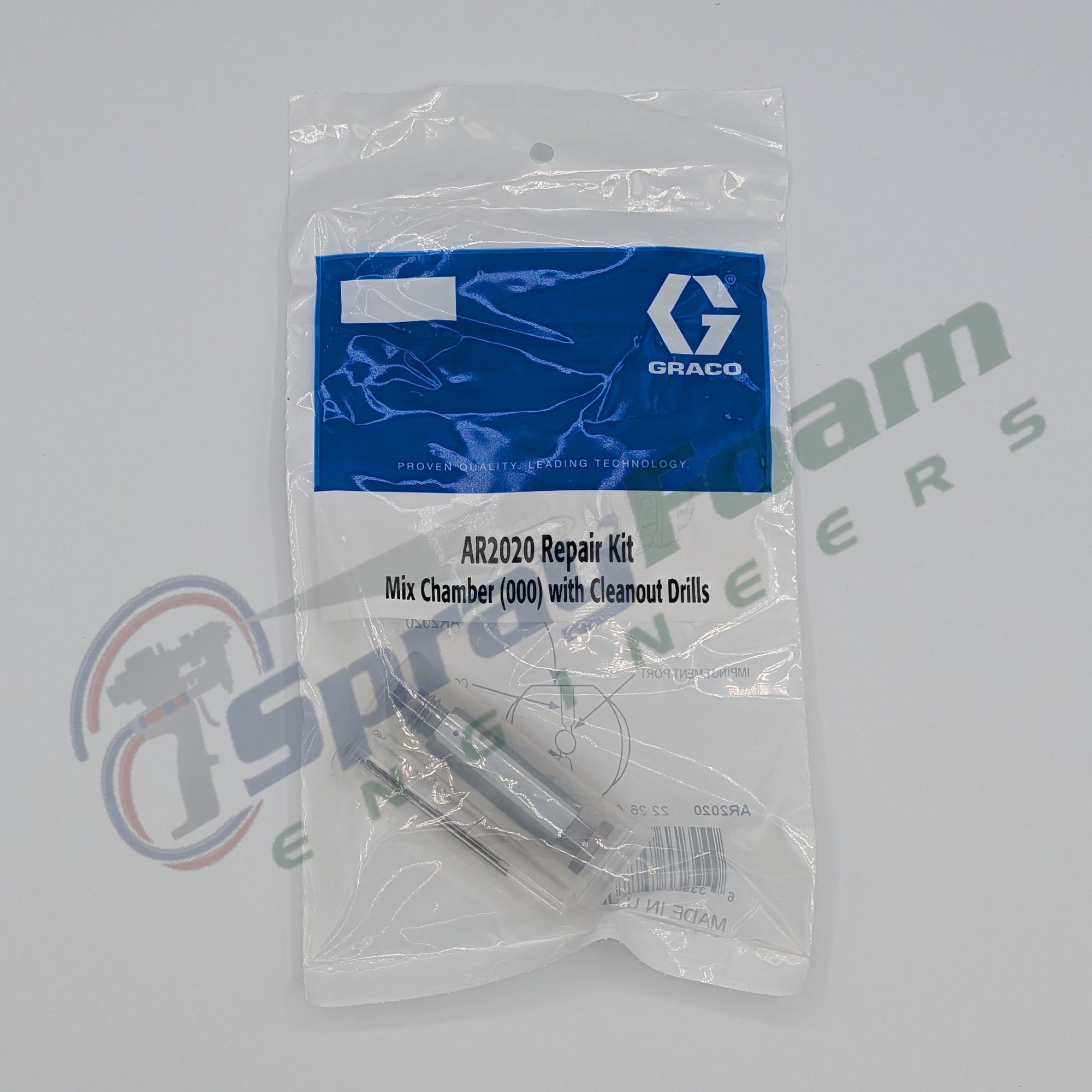 Fusion AP Round Mix Chamber 000, 0.020 in, Graco Part AR2020