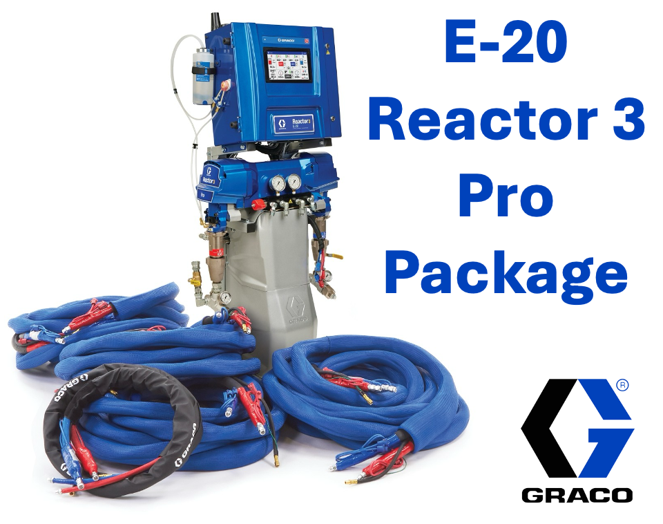 Graco E20 Reactor 3 Pro spray foam rig with Graco PC Fusion gun, 22 kW ...