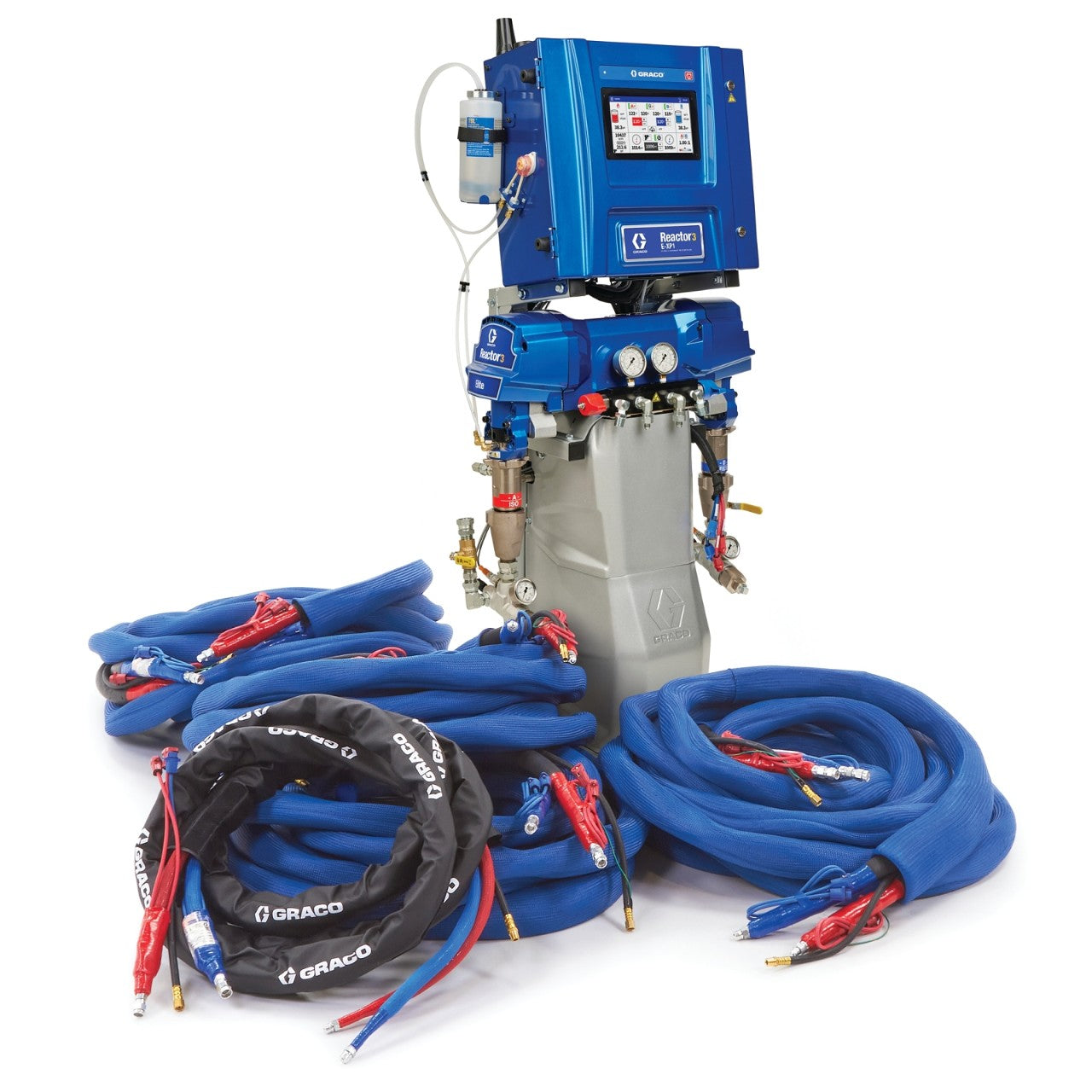 Reactor 3 E-XP1 Elite Tier Polyurea Proportioner Package, 200 ft External Heated Hose, 10 kW, Graco Part EHR322