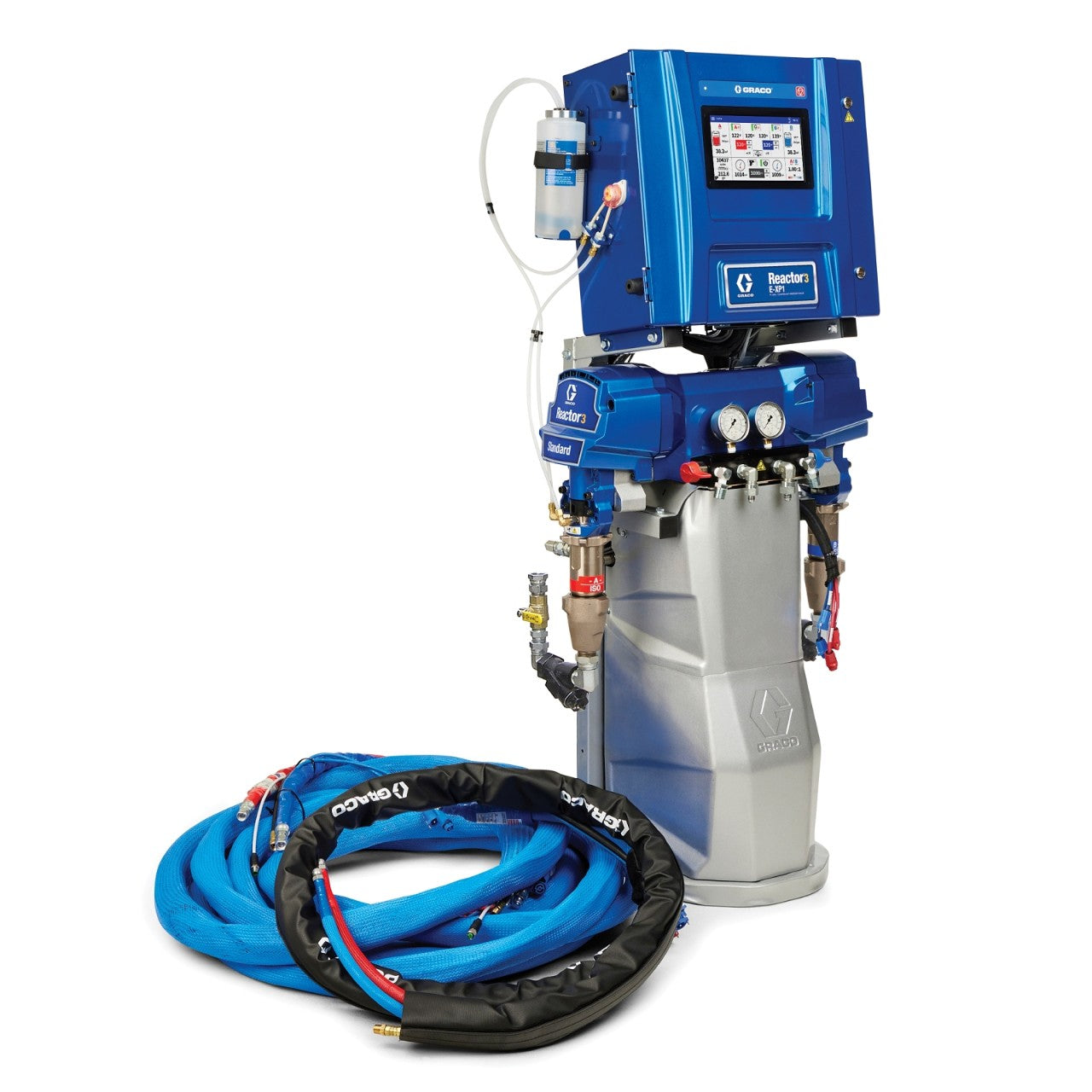Reactor 3 E-XP1 Standard Tier Polyurea Proportioner Package, 50 ft External Heated Hose, 10 kW, Graco Part ESR320