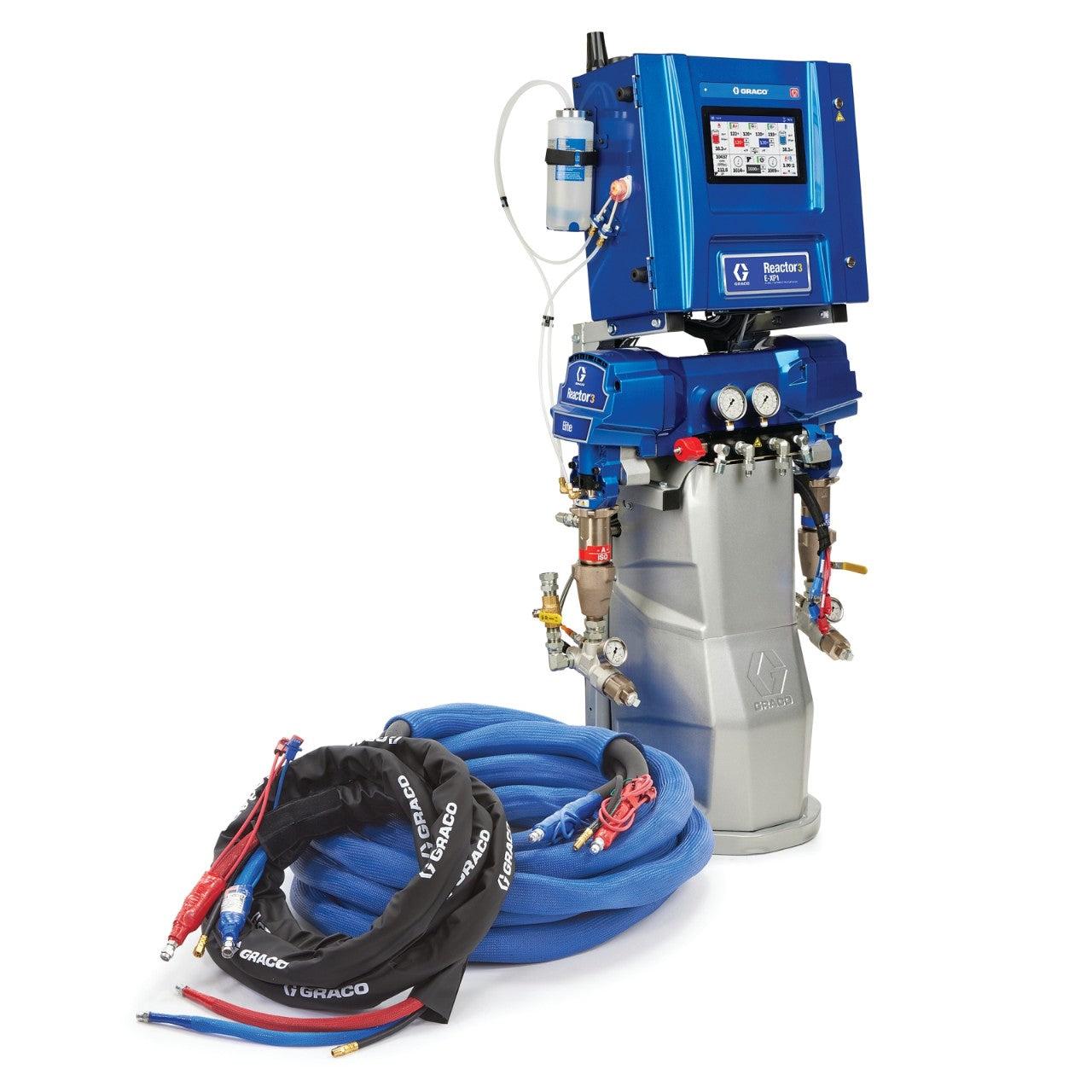 Reactor 3 E-XP1 Elite Tier Polyurea Proportioner Package, 50 ft External Heated Hose, 10 kW, Graco Part ESR322