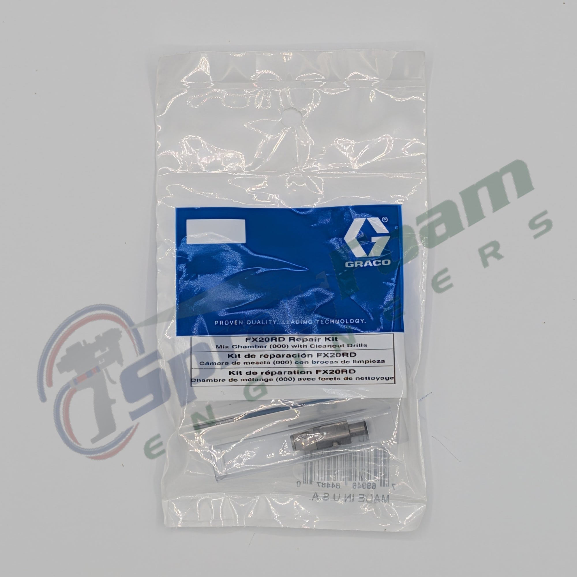 Fusion FX Round Mix Chamber, 0.020 in Orifice, Graco Part FX20RD
