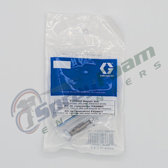 Fusion FX Round Mix Chamber, 0.029 in Orifice, Graco Part FX29RD