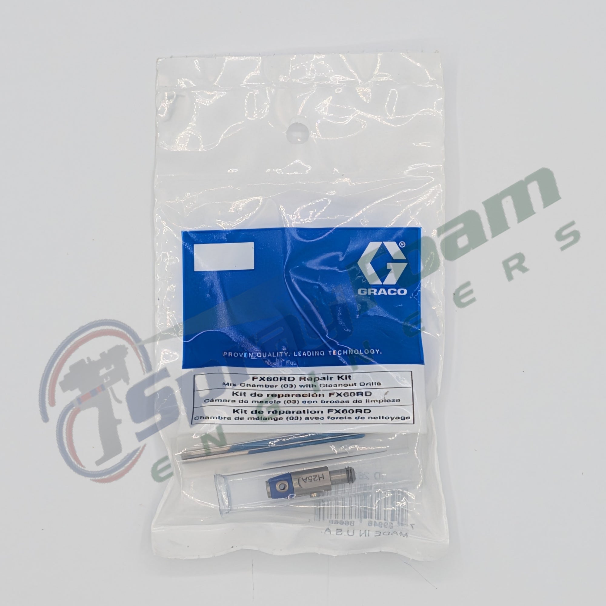 Fusion FX Round Mix Chamber, 0.060 in Orifice, Graco Part FX60RD