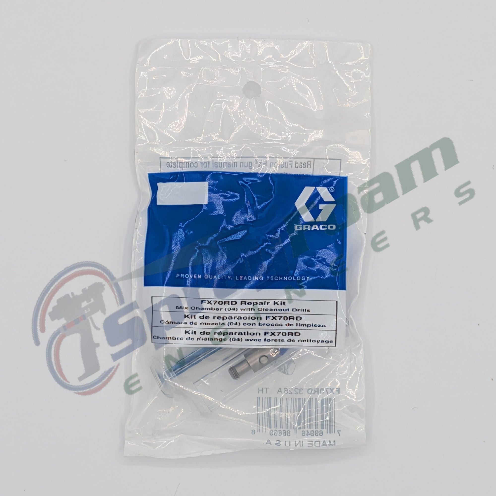 Fusion FX Round Mix Chamber, 0.070 in Orifice, Graco Part FX70RD