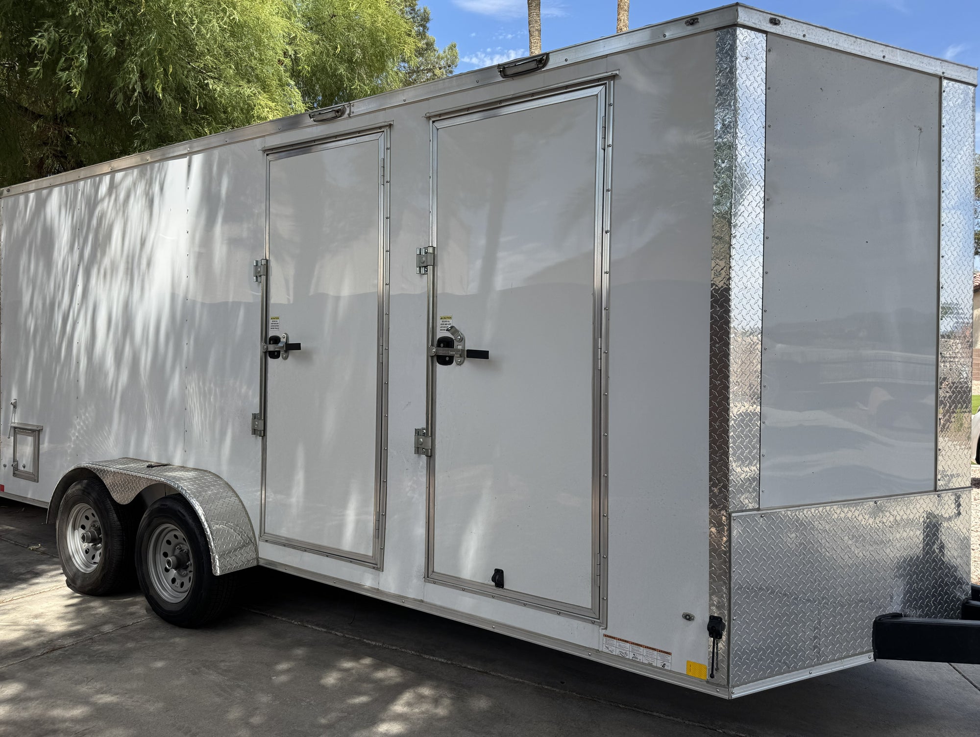 Foam rig cargo trailer 7x18ft