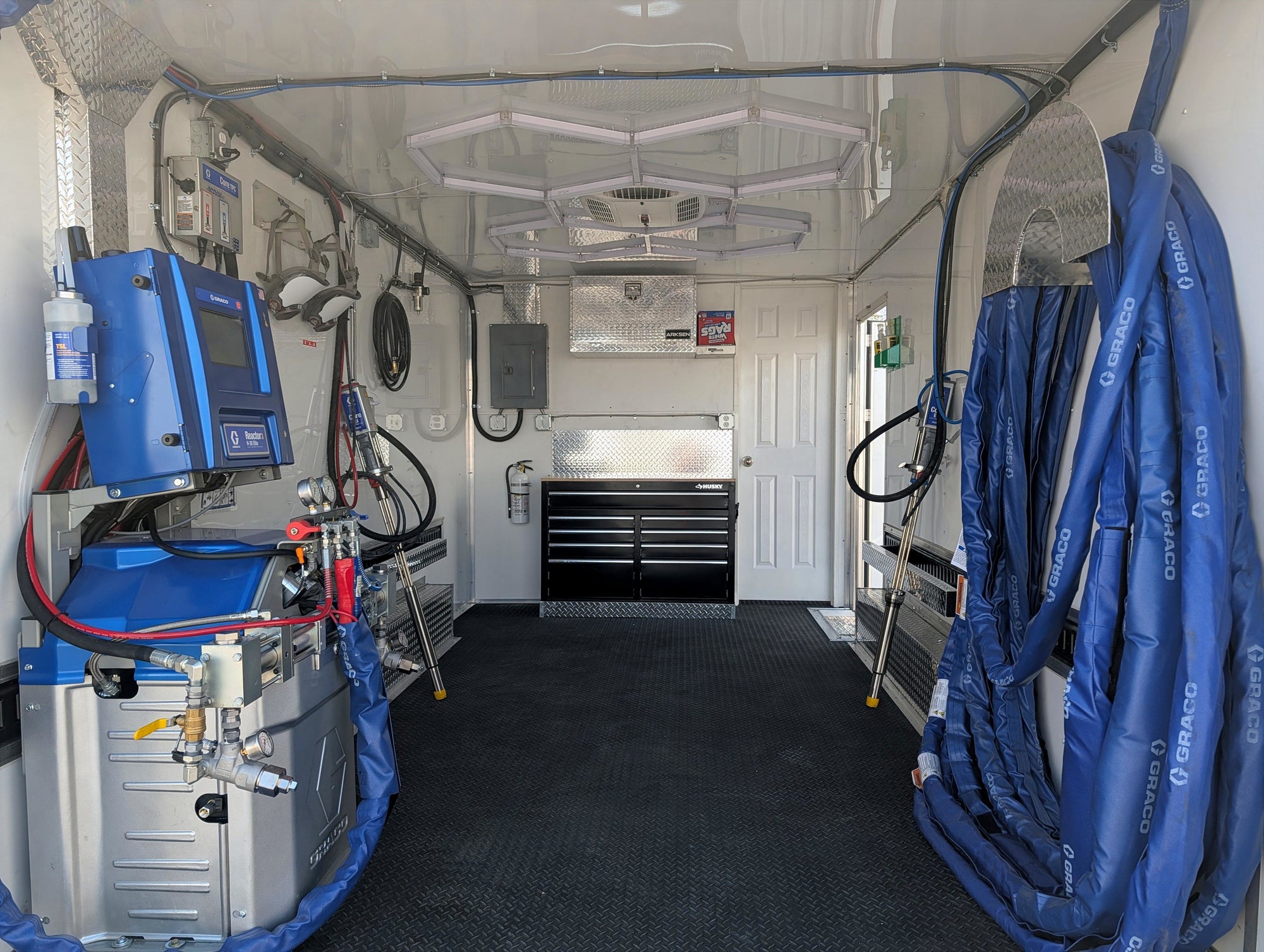 Graco H30 Reactor 3 Elite spray foam rig trailer