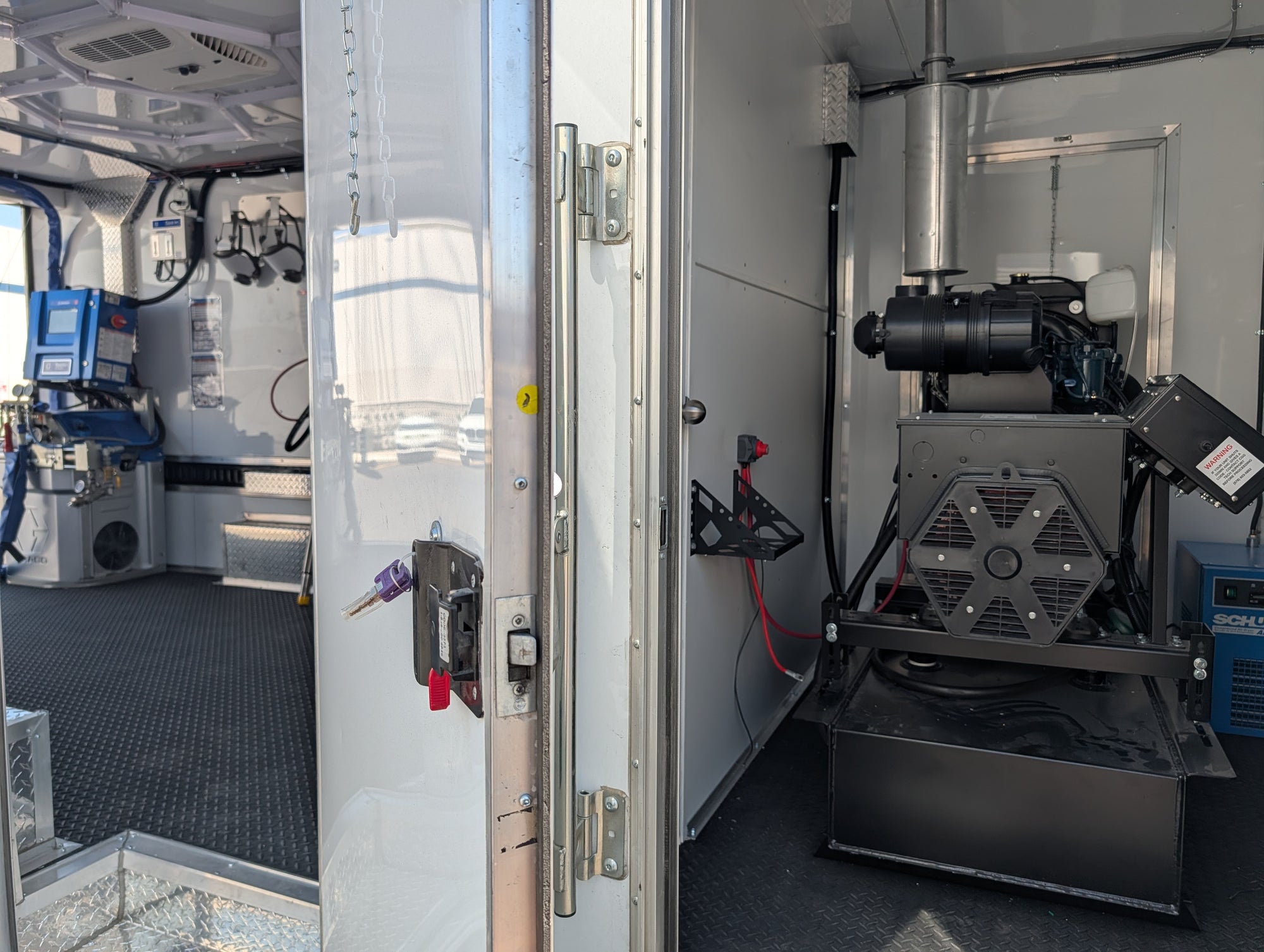 Graco H30 Elite spray foam rig with diesel generator in 20ft enclosed trailer