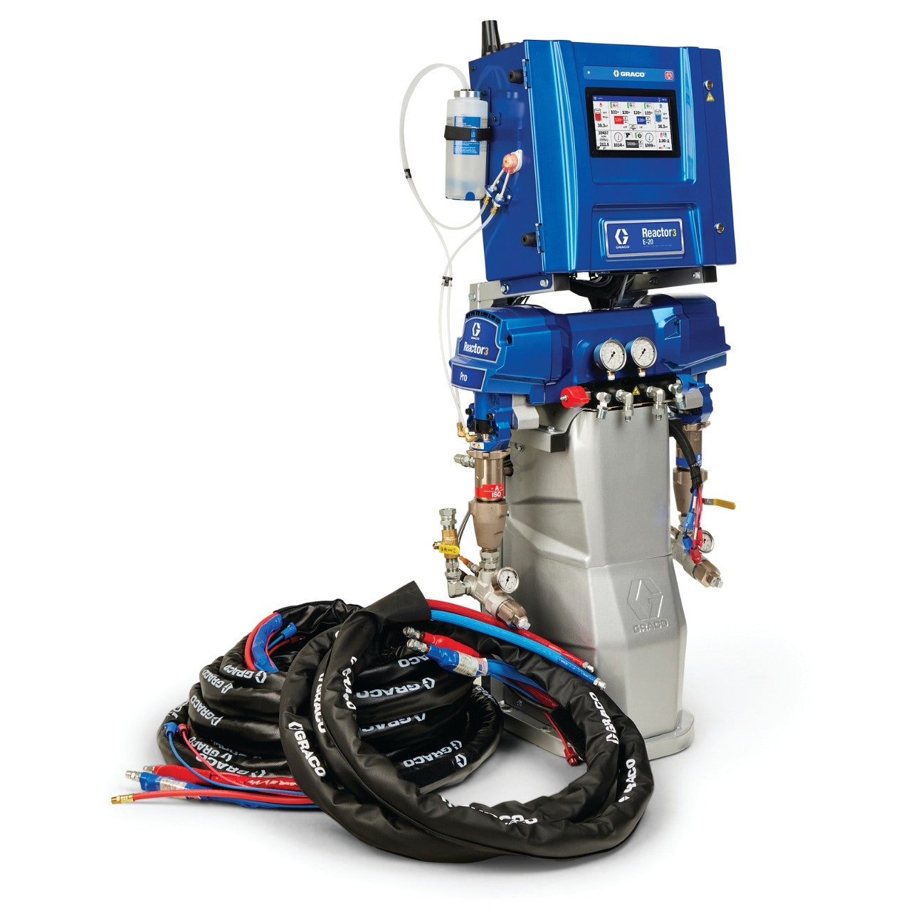 Reactor 3 E-20 Pro Tier Spray Foam Proportioner Package, 50 ft Internal Heated Hose, 10 kW, Graco Part ISR313
