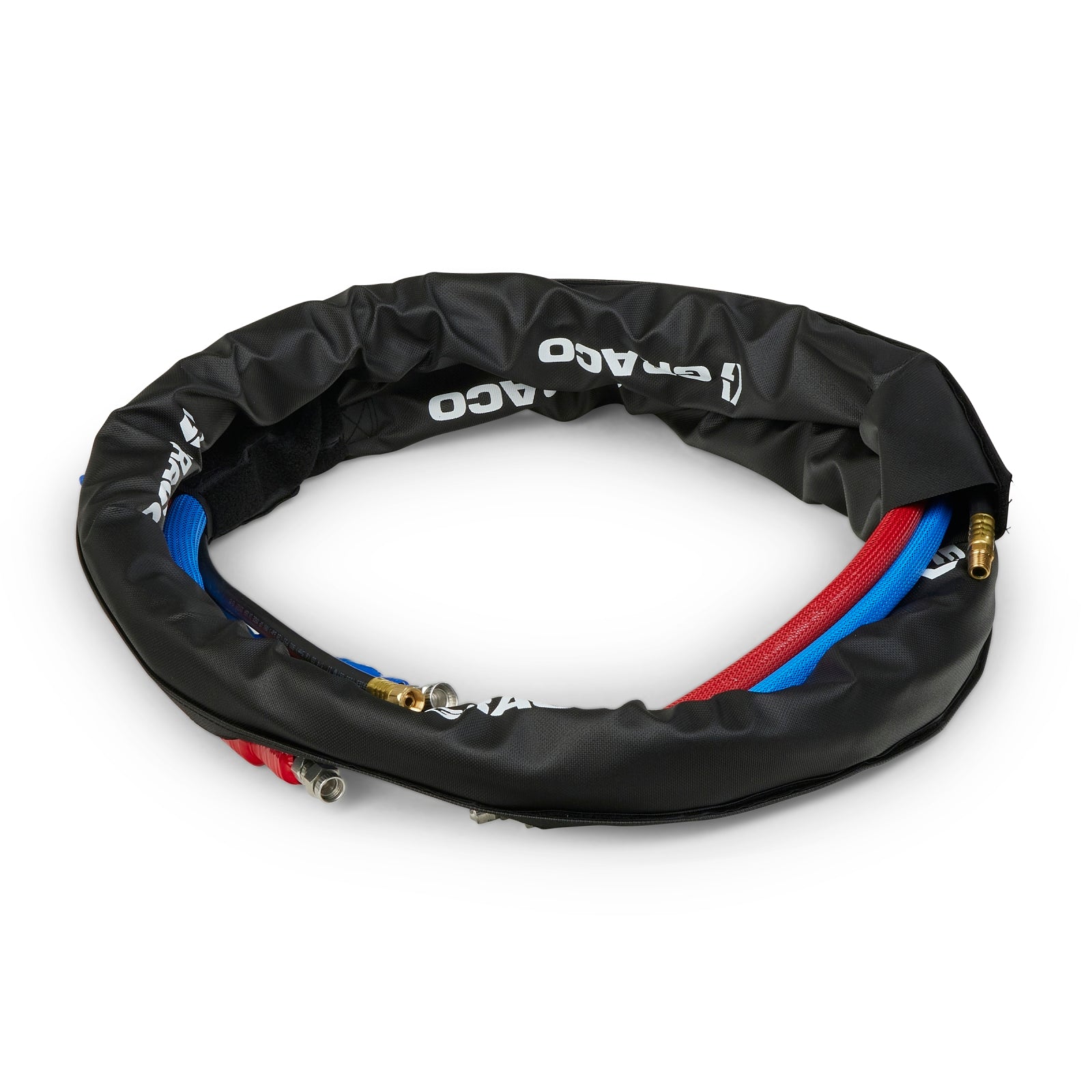 Xcelerator 10 ft x 1/4 in  High Flex Whip Hose, 3500 psi, Without Cable, Xtreme-Wrap, Reactor 3, Graco Part 25P777