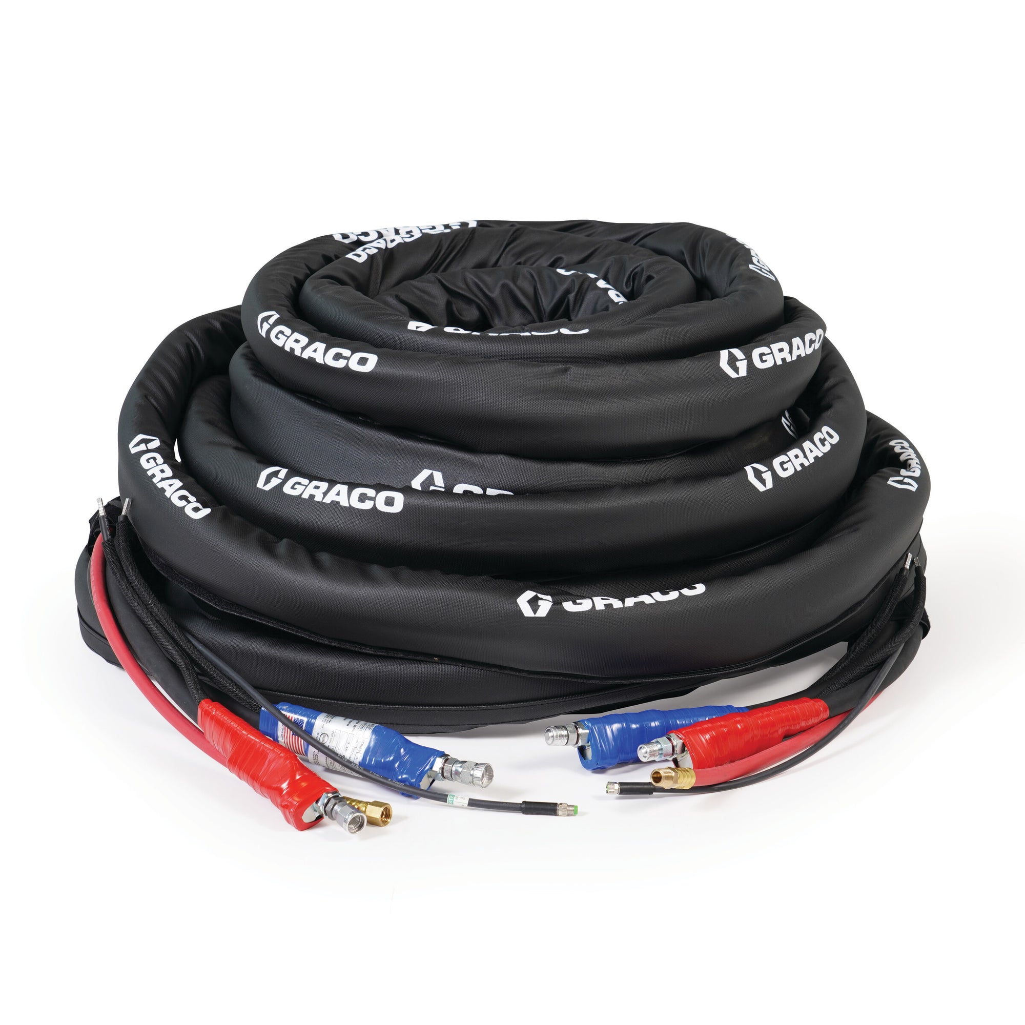 100 ft x 3/8 in Internal Heated Hose, 2000 psi, RTD, Xtreme-Wrap, Reactor 2, Graco Part 26D099