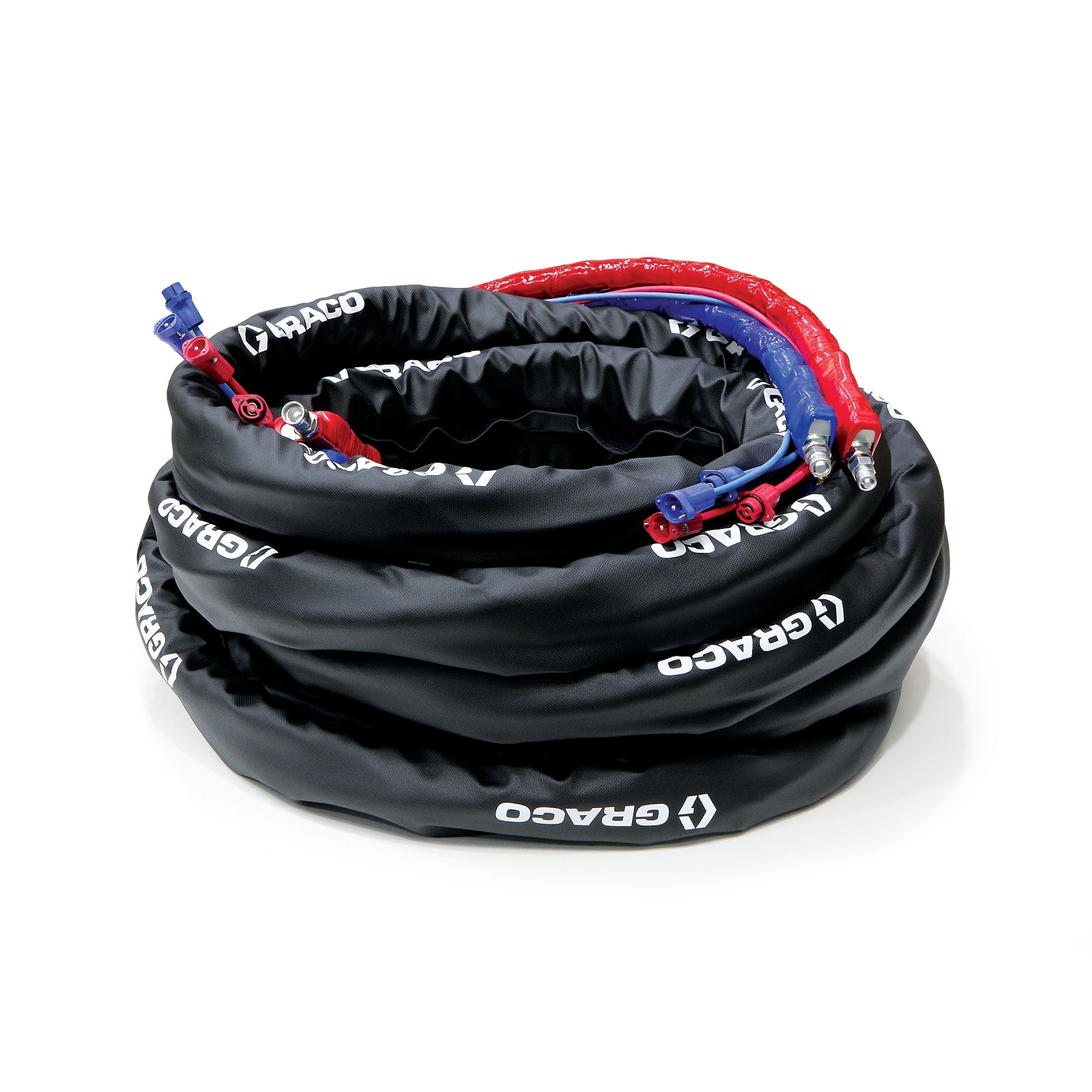 Xcelerator 50 ft  x 3/8 in Internal Heated Hose, 3500 psi, RTD, Xtreme-Wrap, Reactor 3, Graco Part 25P537