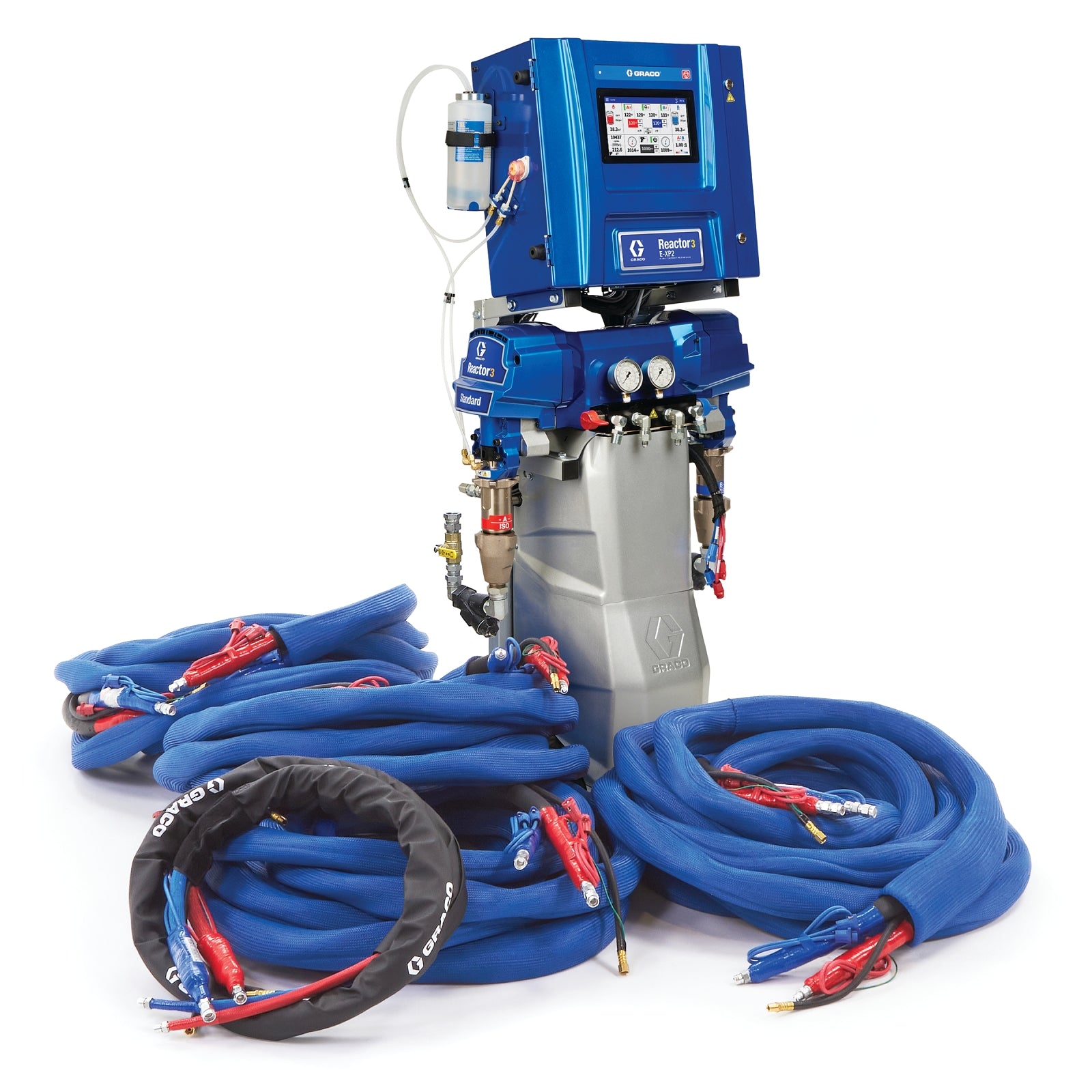 Reactor 3 E-XP2 Standard Tier Polyurea Proportioner Package, 200 ft External Heated Hose, 15 kW, Graco Part EHR340