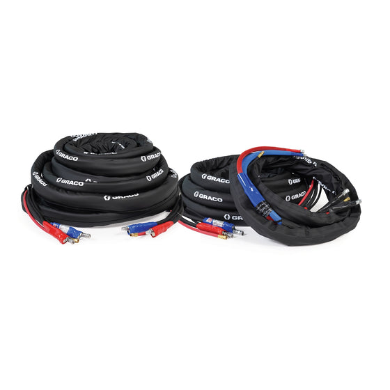 Package, 170 ft (100 ft + 50 ft + 20 ft whip) Internal Heated Hose, 2000 psi, Without Cable, Xtreme-Wrap, Reactor 2, Graco Part R2I170