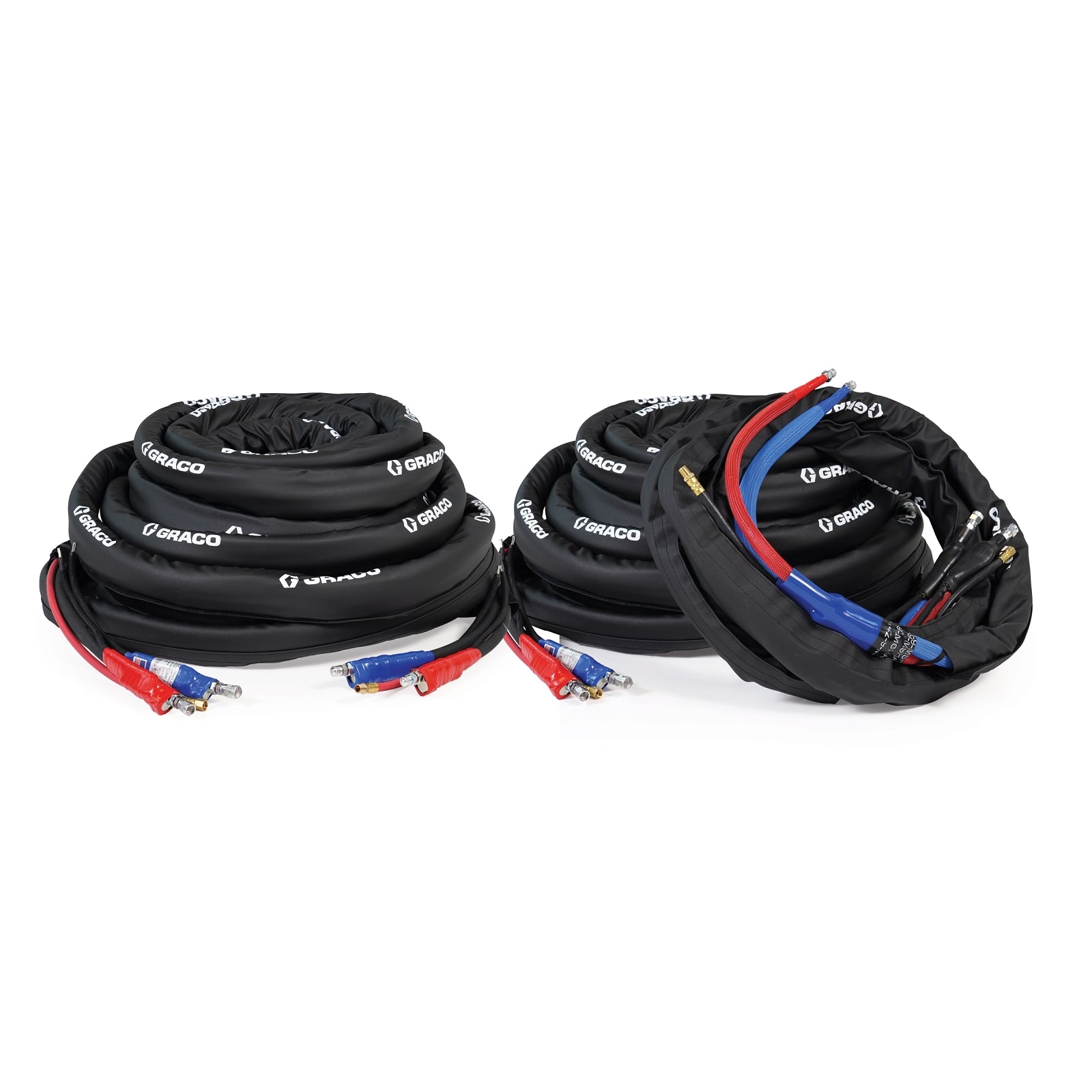 Package, 220 ft (100 ft + 100 ft + 20 ft whip) Internal Heated Hose, 2000 psi, Without Cable, Xtreme-Wrap, Reactor 2, Graco Part R2I220