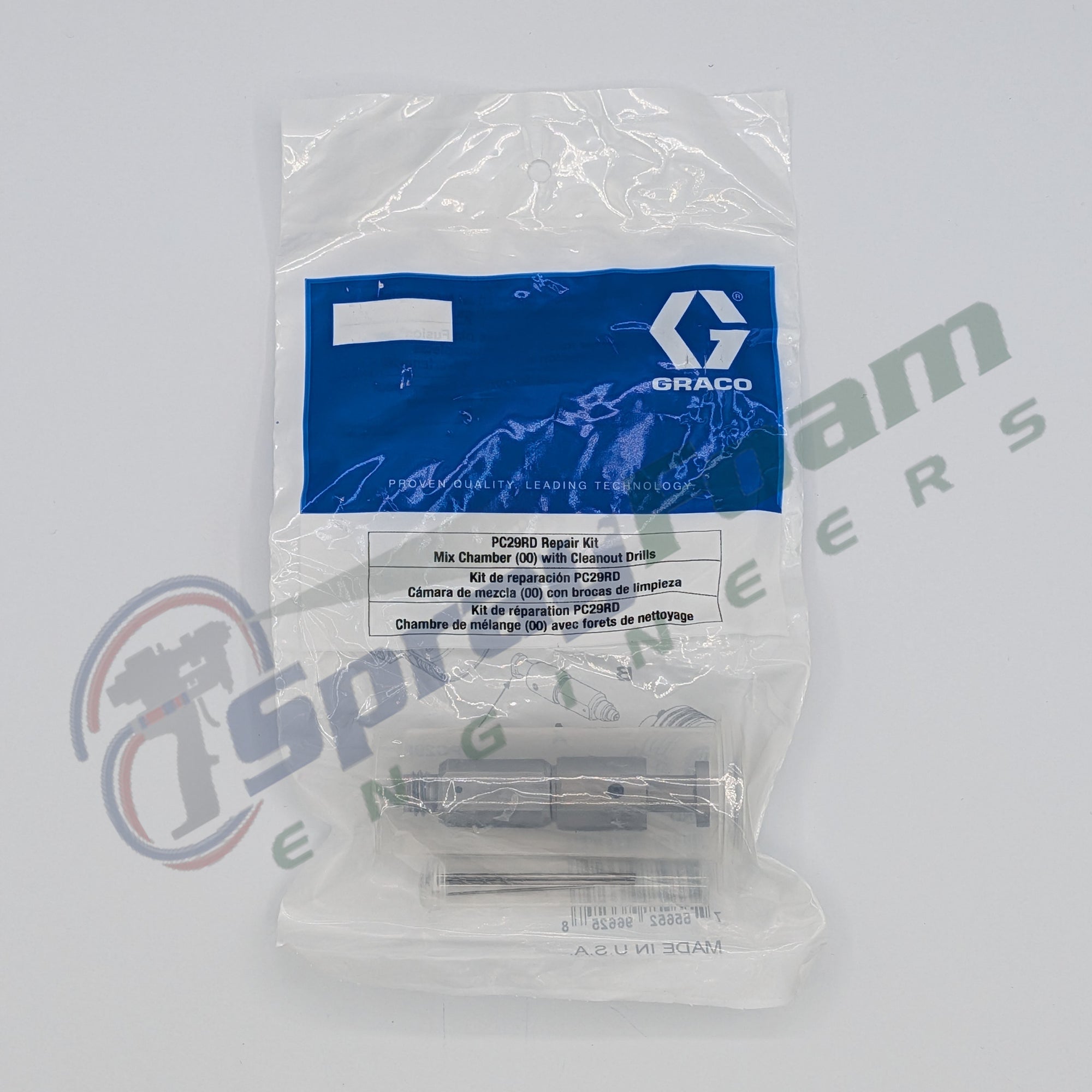Fusion PC Round Mix Chamber 00, 0.029 in, Graco Part PC29RD