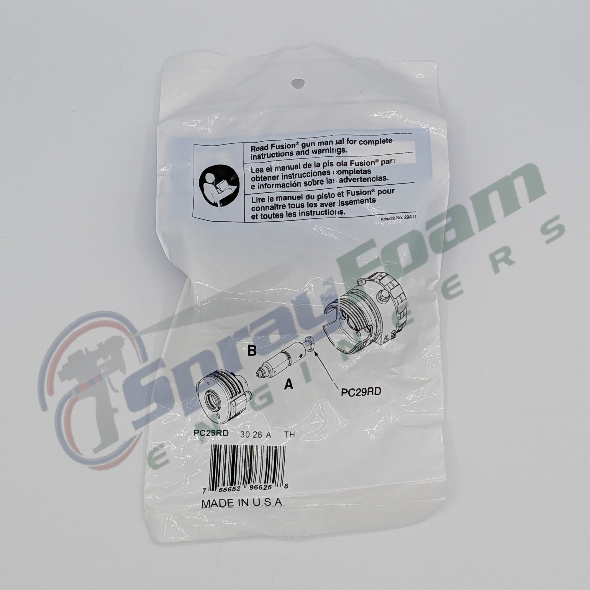 Fusion PC Round Mix Chamber 00, 0.029 in, Graco Part PC29RD