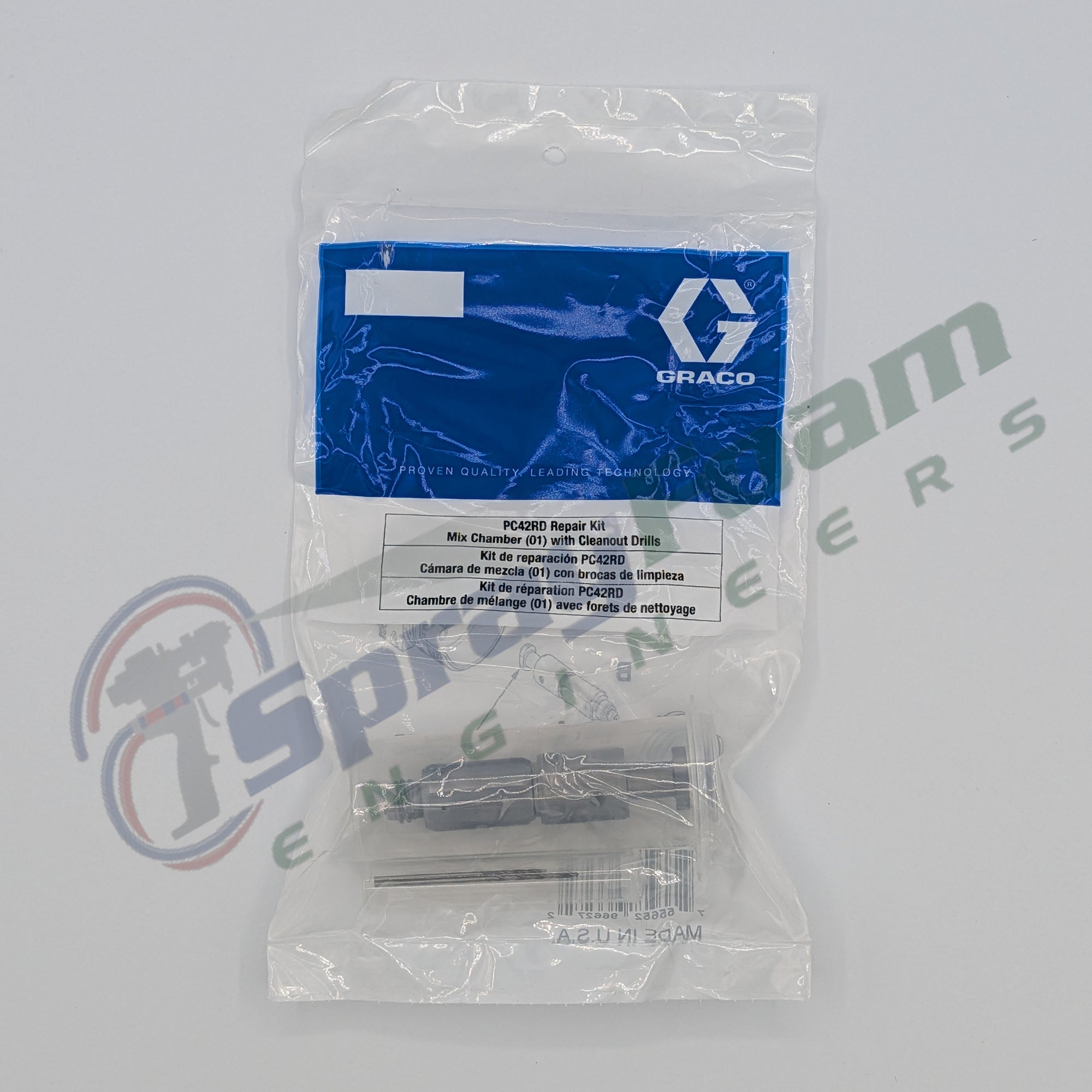 Fusion PC Round Mix Chamber 01, 0.042 in, Graco Part PC42RD
