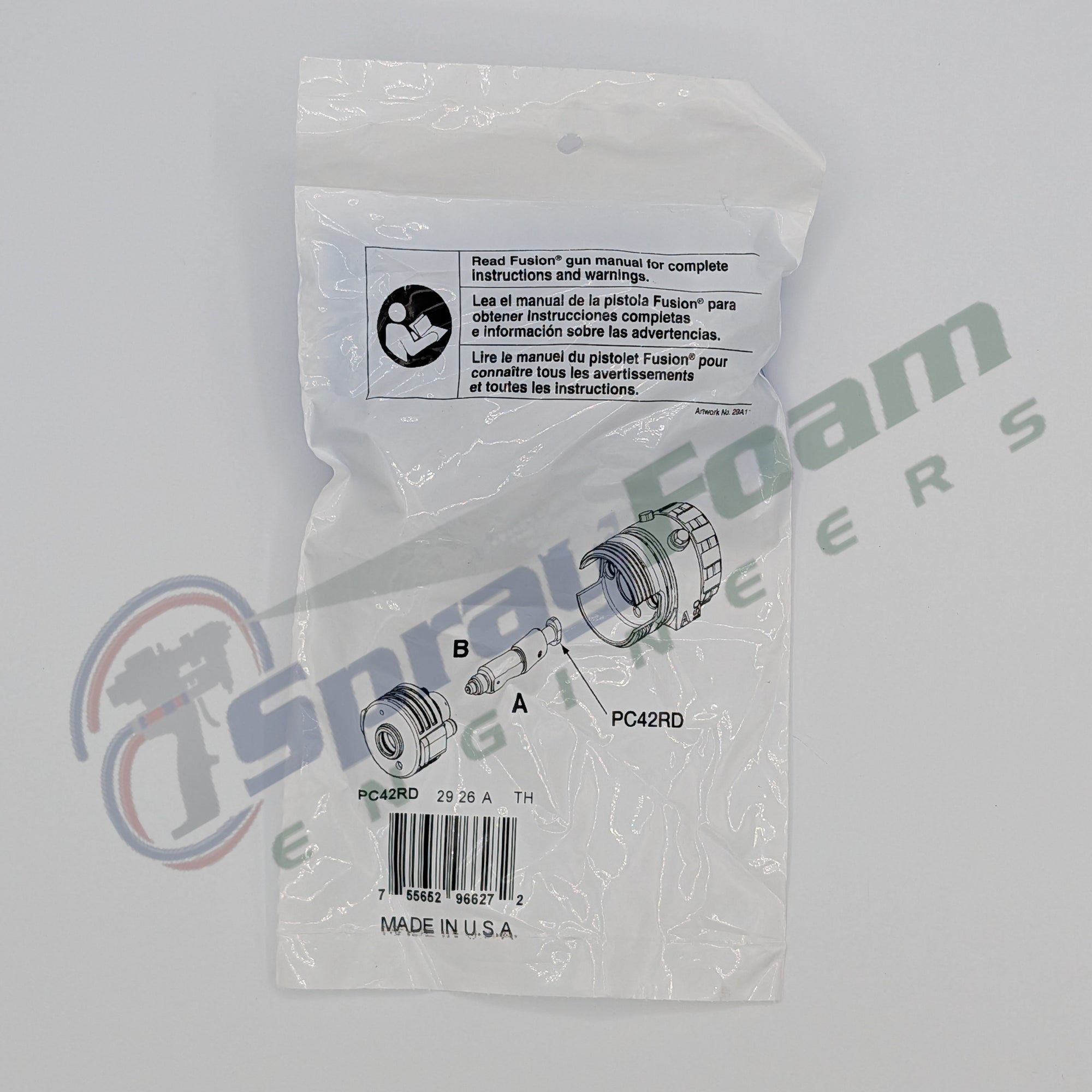 Fusion PC Round Mix Chamber 01, 0.042 in, Graco Part PC42RD