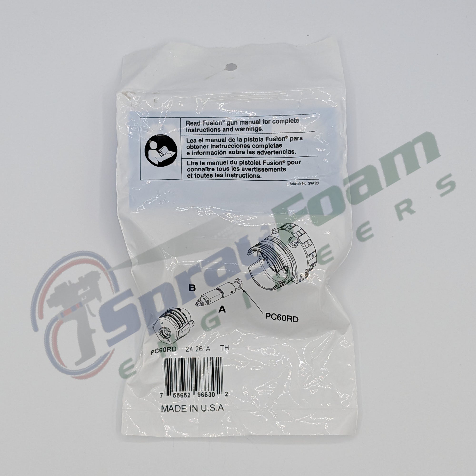 Fusion PC Round Mix Chamber 03, 0.060 in, Graco Part PC60RD